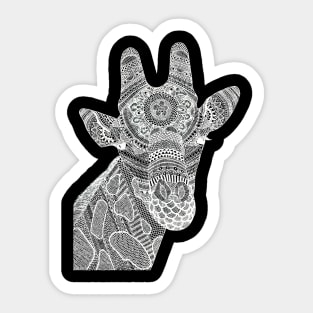 Giraffe (Design on Front) Sticker